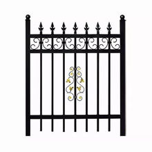 Factory Price Modern Style Galvanized Steel Decorative Iron Art Fence for Yards